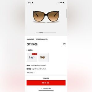 Cats 1000 Ray-Ban Sunglasses